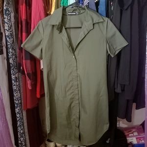 Khaki Green PLT Dress